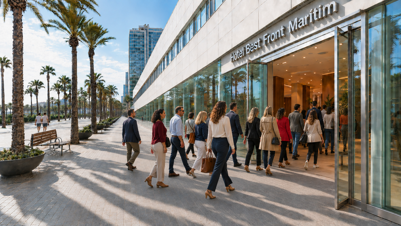 Entrada del Hotel Best Front Maritim, Barcelona